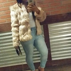 Faux fur jacket